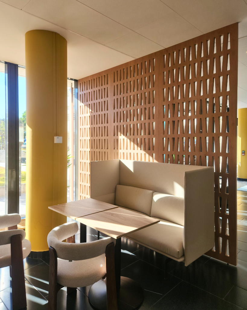 Claustra design et salle de repos