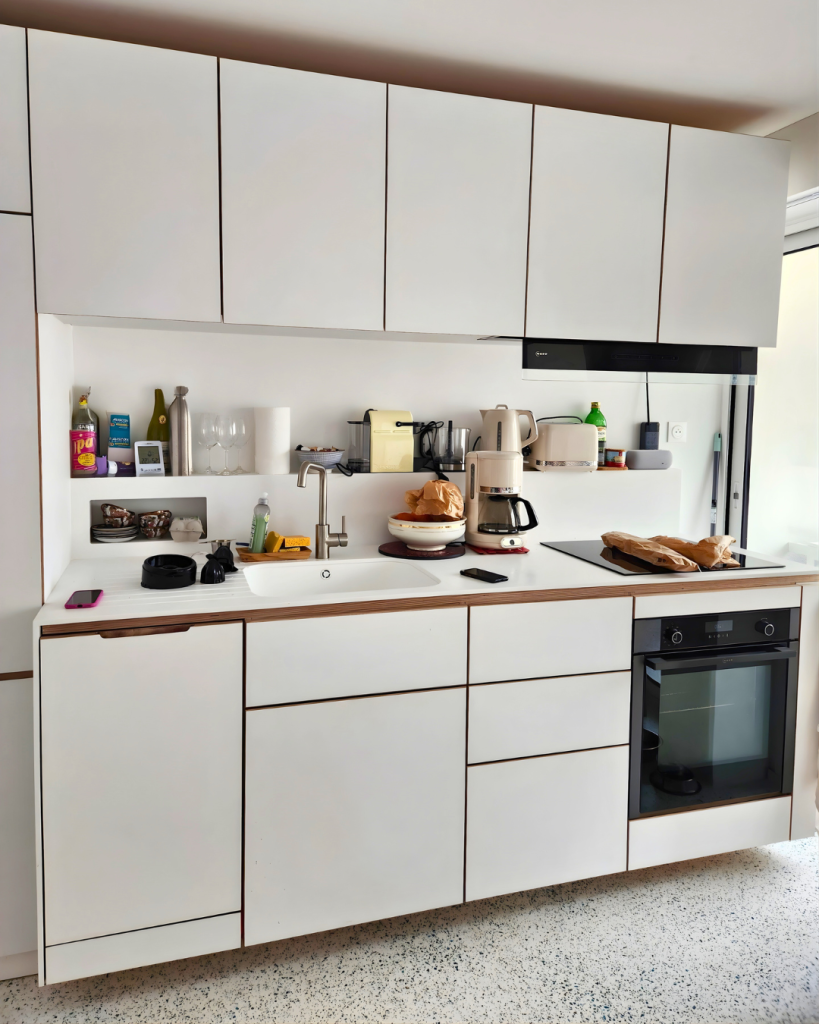 Plan de travail optimisé avec électoménager