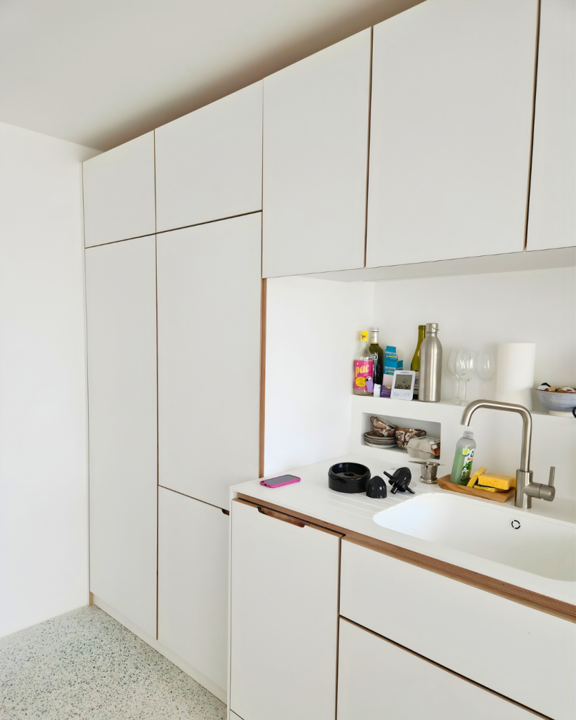 Vue de gauche avec les collonnes